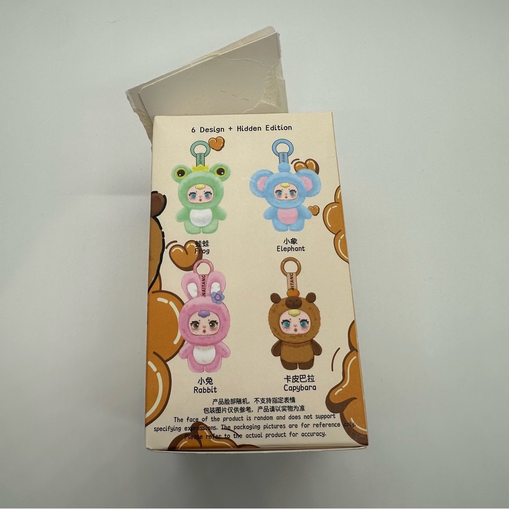 NWT Nai Tang | Milk Candy Animal Plush Keychain Confirmed Elephant - Picture 5 of 6